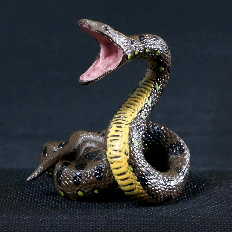 Имитация диких животных змея кобры питона фигурки модели экшн-игрушки мини-змея