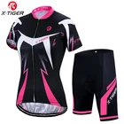 Женские велосипедные комплекты X-Tiger, летняя одежда для горного велосипеда, дышащая велосипедная форма Ropa Ciclismo, велосипедная форма, быстросохнущая велосипедная одежда