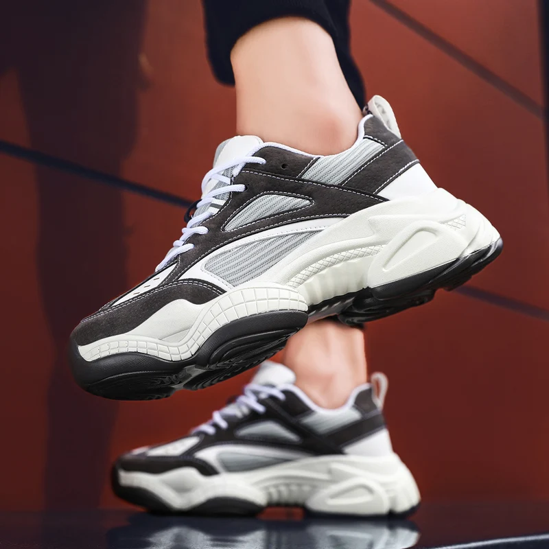 Новинка модная брендовая повседневная обувь белого цвета кроссовки мужские со