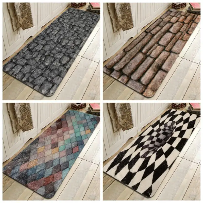 Мягкий ковер NO4 для спальни прикроватная тумба нескользящий напольный коврик