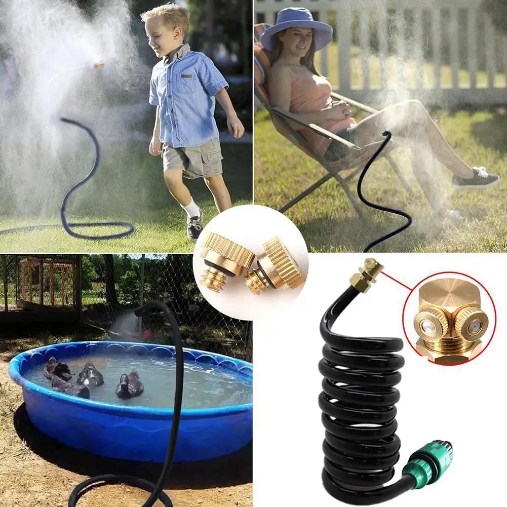 Портативный Гибкий Шланг для распыления уличная система туманообразования