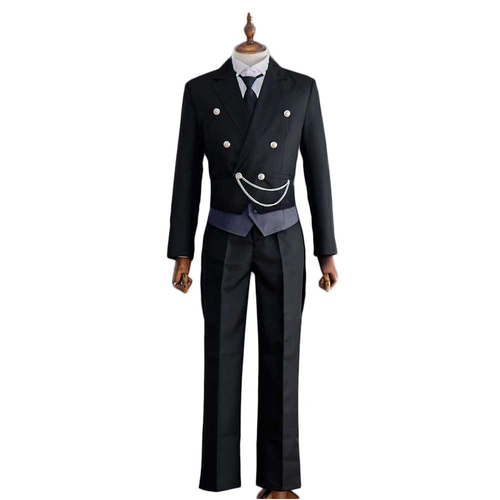 Новая Черная униформа для косплея черного Батлера Себастьяна михаелиса женщин и