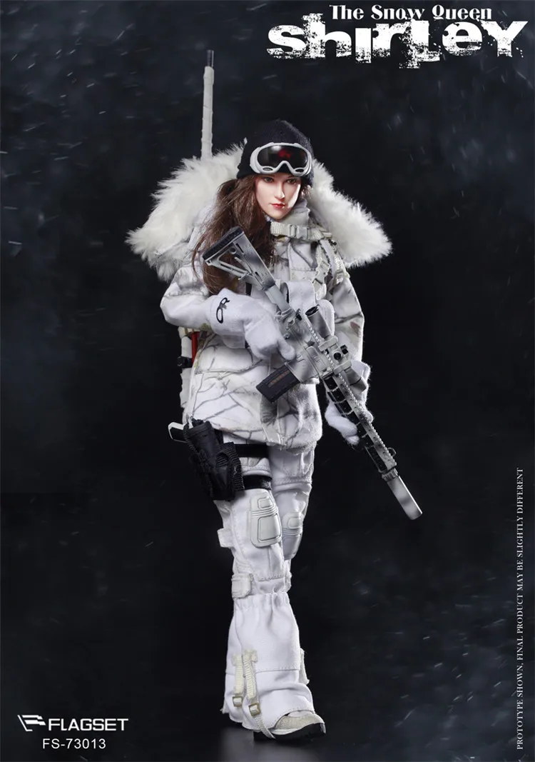 Флагсет, FS-73013, 1/6, Снежная королева, Ширли, Женская снайперская фигурка, Женский солдат, военная фигурка, модель, коллекция кукол