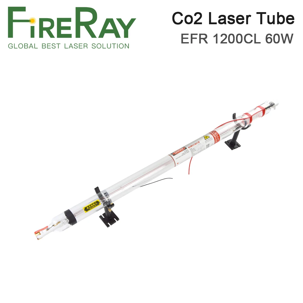 Лазерная трубка Fireray EFR 60 Вт 1200CL Длина 1200 мм диаметр 55 для лазерной трубки CO2