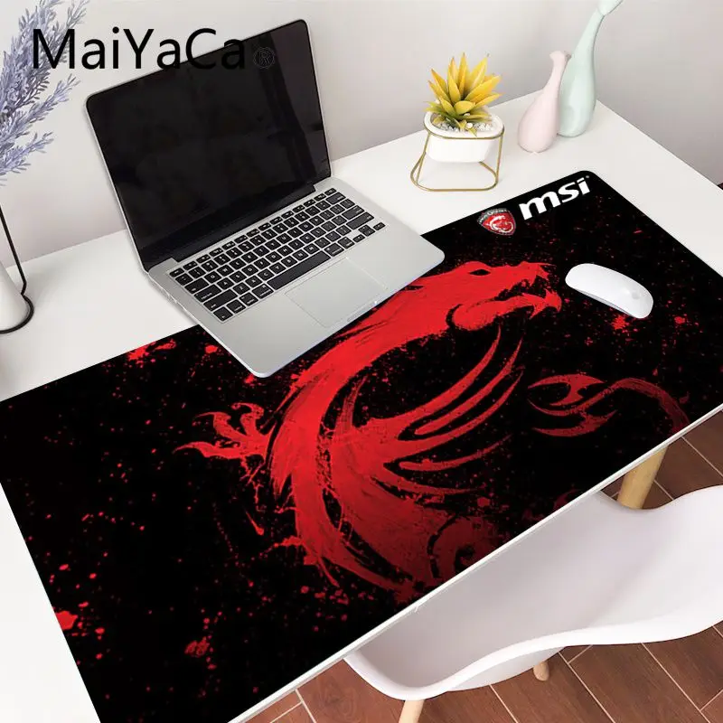 MaiYaCa MSI Дракон Логотип офисные мыши геймер Мягкий Коврик Для Мыши игровые коврики