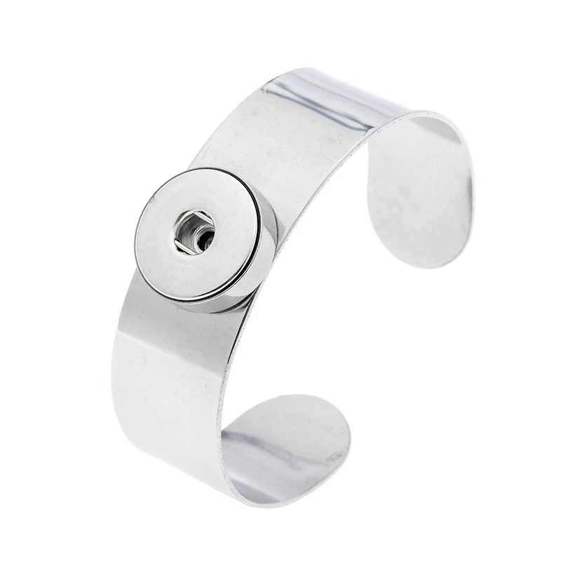 Новые настоящие браслеты из нержавеющей стали 18 мм браслет с защелкой для женщин