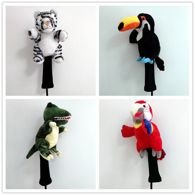 Милый чехол с изображением животных для игры в гольф спортивных клубов чехлы