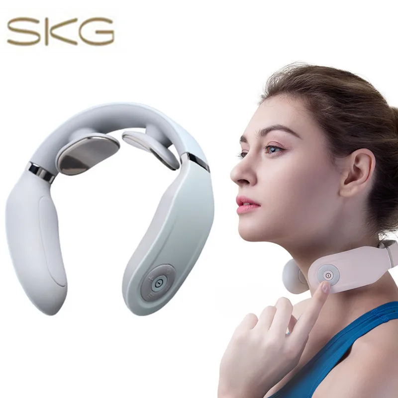 SKG 4335 умный электрический массажер для шеи, инструмент для облегчения боли, массажер для тела, забота о здоровье, физиотерапия шейки матки, релаксация