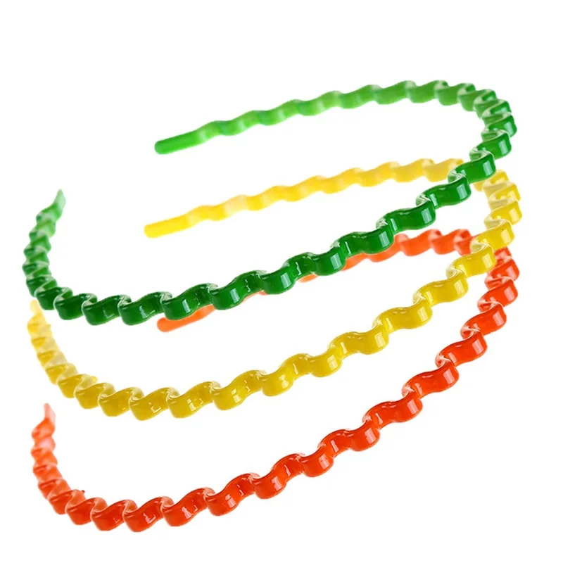 

3pcs/set Hot style colourful wavy hair hoop candy headband set hair accessories women girl hairbands