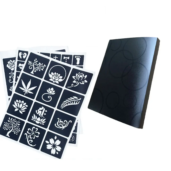 

365 picture semi-permanent small tattoo hollow template English tattoo pattern India Henna tattoo paste inkjet