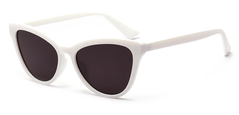 white with black Peekaboo черепаха женские солнцезащитные очки кошачий глаз Белый Черный Леопард uv400 ретро солнцезащитные очки для женщин Дешевые женские аксессуары - Цвет линз: white with black