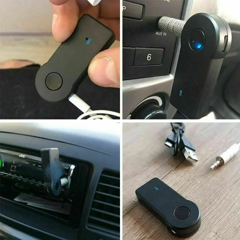 Беспроводной автомобильный Bluetooth-приемник передатчик мини стерео AUX аудио музыка