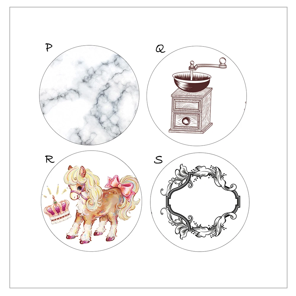 Бумажная японская фоторамка сделай сам с изображением милой лошади кофе мрамора