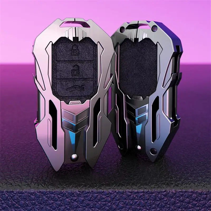 

Zinc alloy Cool Car Keyless Smart Key Fob Case Cover for Honda Civic Accord Fit Hrv Crv Jazz City Auto Accessories Protector