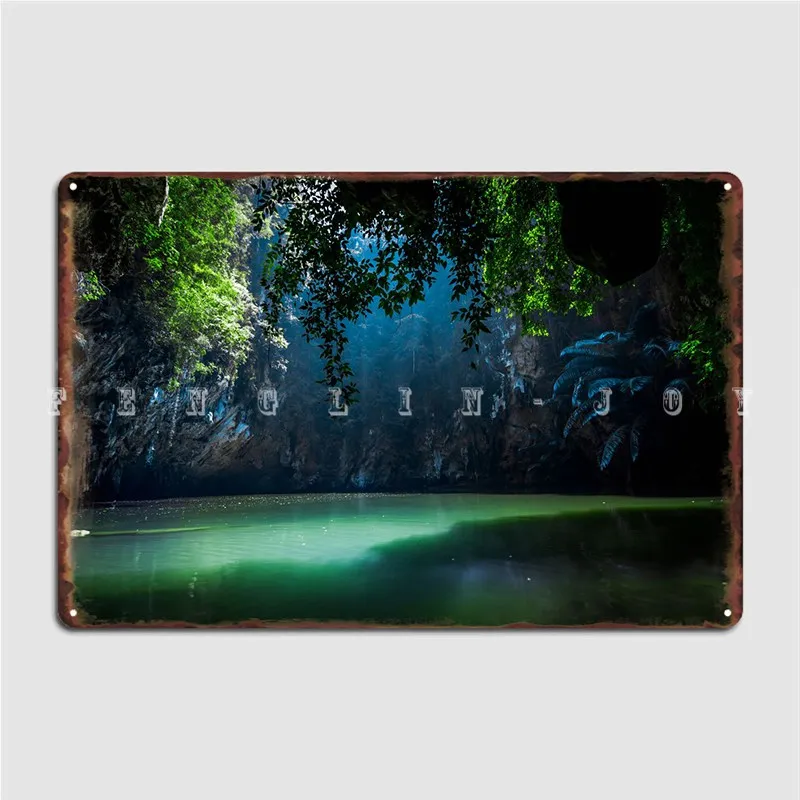 

Lagoon Poster Metal Plaque Cinema Garage Living Room Painting Décor Custom Tin Sign Poster