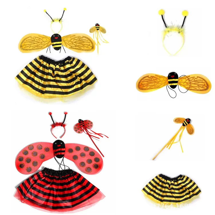 Ребенок День святого Валентина подарки 4 шт. Новинка Би божья коровка Крылья