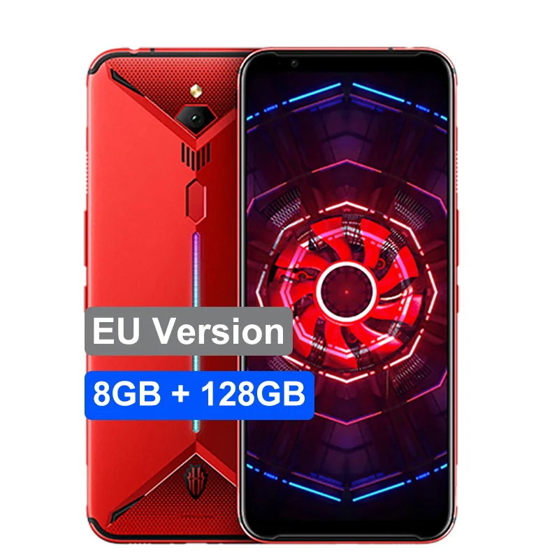 RED 8GB 128GB Игровой мобильный телефон Nubia Red Magic 3, 6,65 дюймов, 8 ГБ ОЗУ, 128 Гб ПЗУ, Восьмиядерный процессор Snapdragon 855, Android 9,0, 48 МП, 5000 мАч, Samrtphone - Цвет: RED 8GB 128GB