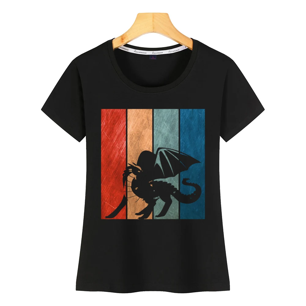 Футболка женская с изображением дракона пикантный Топ в стиле Харадзюку под