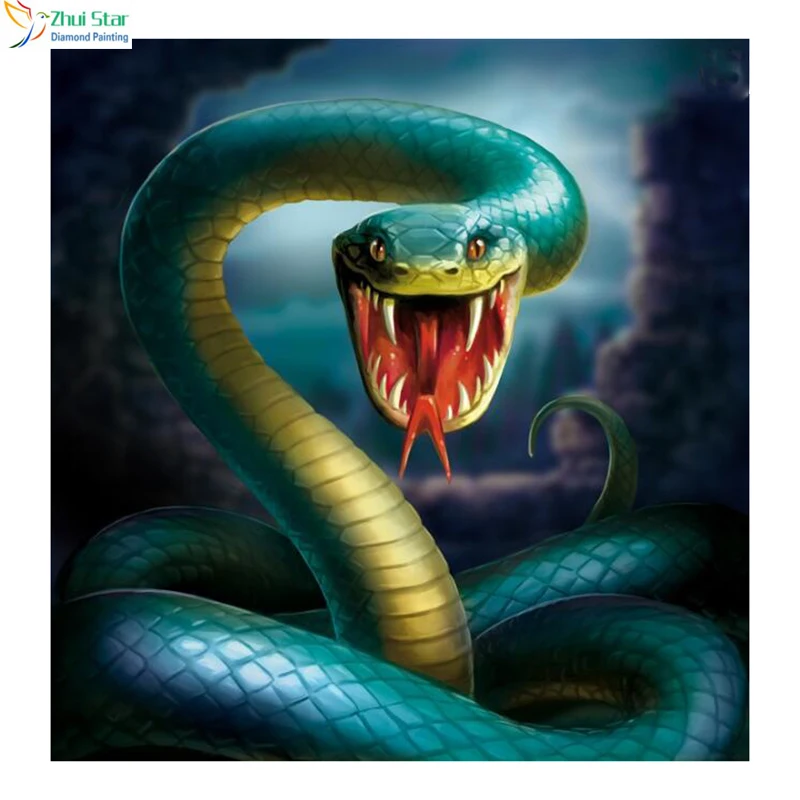 

5D Diamond Mosaic Color Snakes Diy Diamond Painting Cross Stitch Full Square Picture Diamond Embroidery Gifts Resin gx