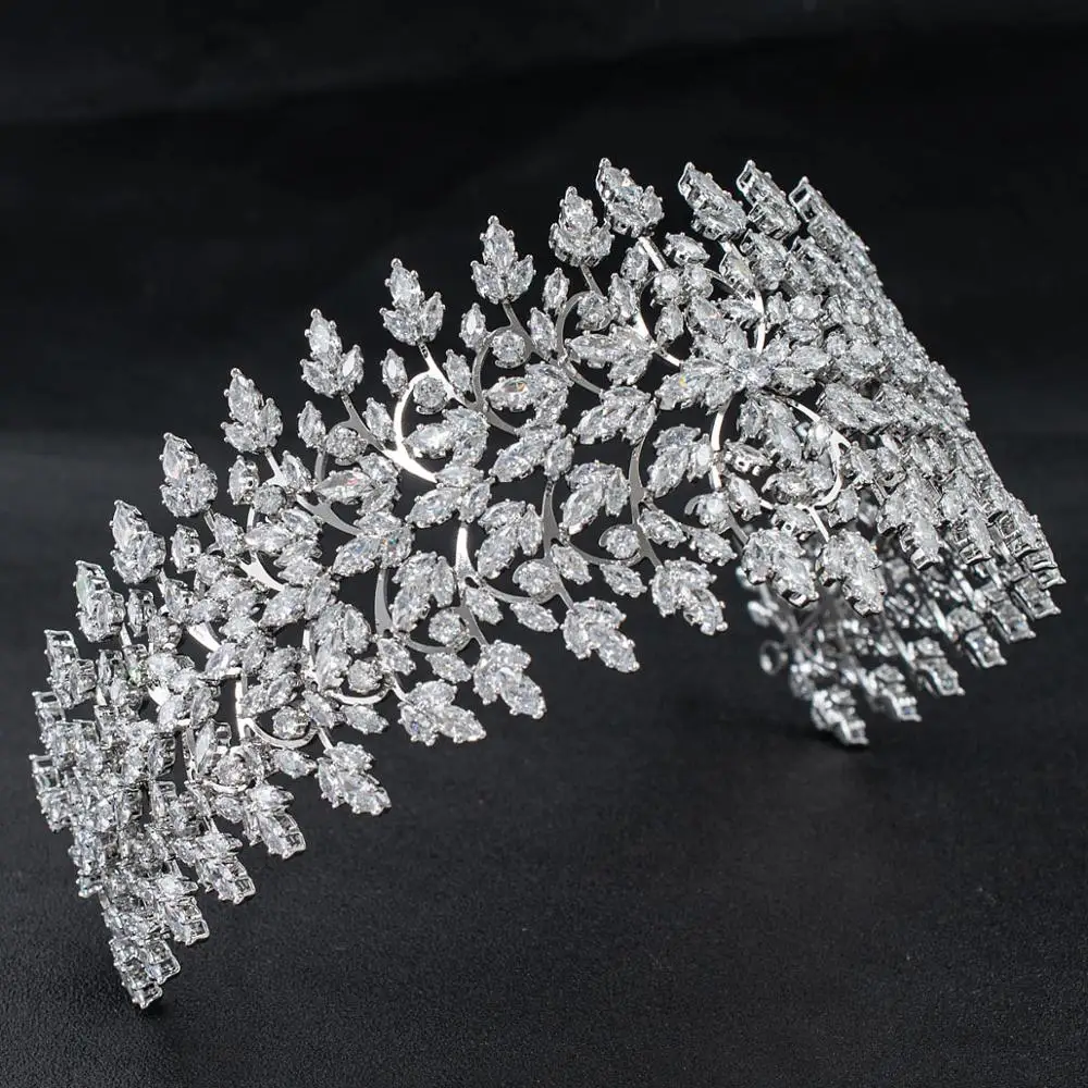 Роскошная ручная работа 2020 кубический циркон CZ Свадебная Мягкая повязка для