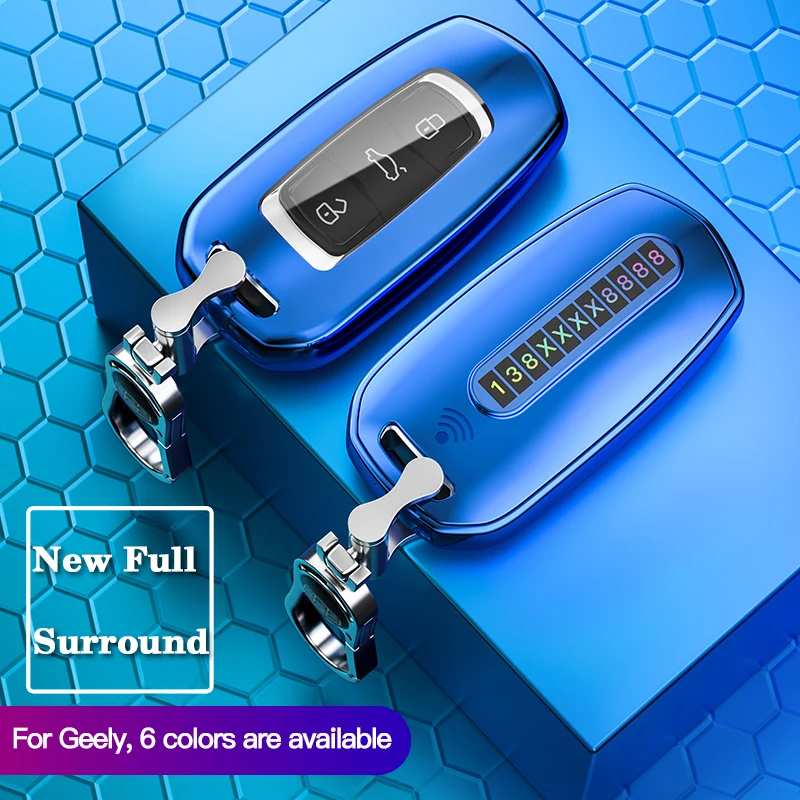 Чехол для автомобильных ключей из ТПУ Geely Atlas Boyue NL3 EX7 Emgrand X7 EmgrarandX7 SUV GT GC9 borui