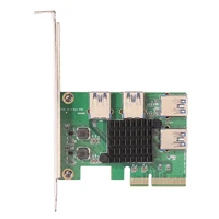 pci express riser card 1 to 4 16x pcie riser pci e 4x to 4 usb 3 0 adapter port multiplier card computer parts