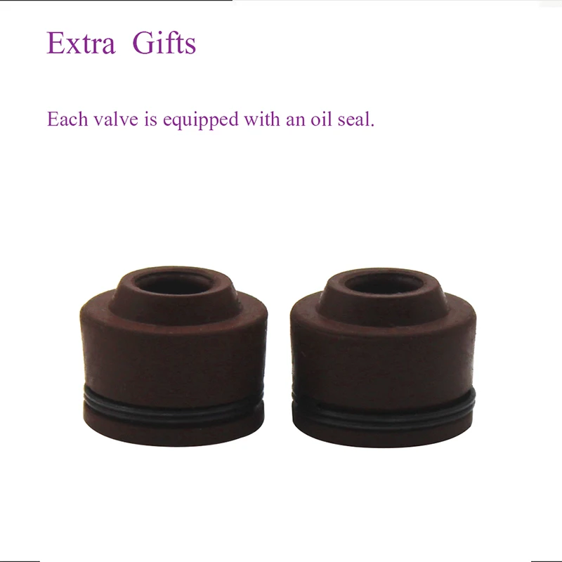 1/8 пар деталей двигателя мотоцикла Впускной Выпускной клапан выпускной стержень