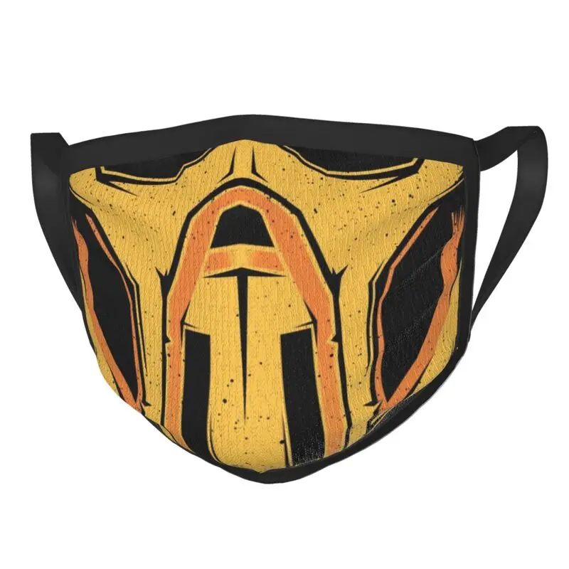 

Mortal Kombat Scorpion Mask Sub Zero Game MKX Liu Kang Face Mask Protection Cover Unisex Adult Respirator Mouth Muffle