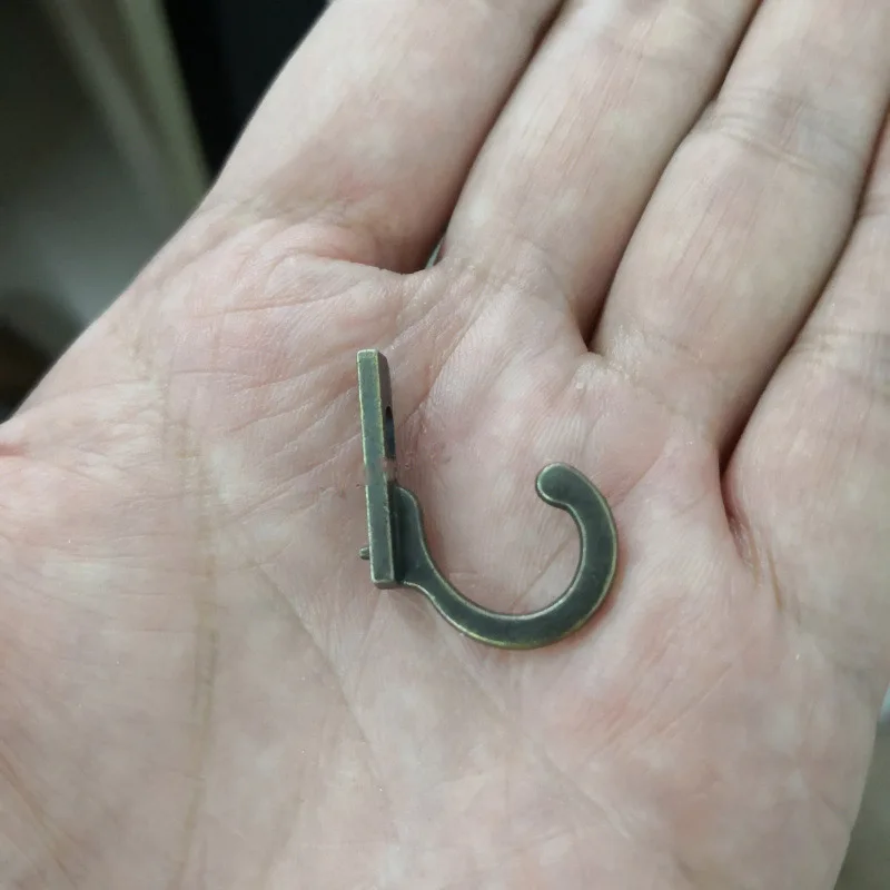 10 шт Мини маленький крючок с одним отверстием сплав мебель задней стороны