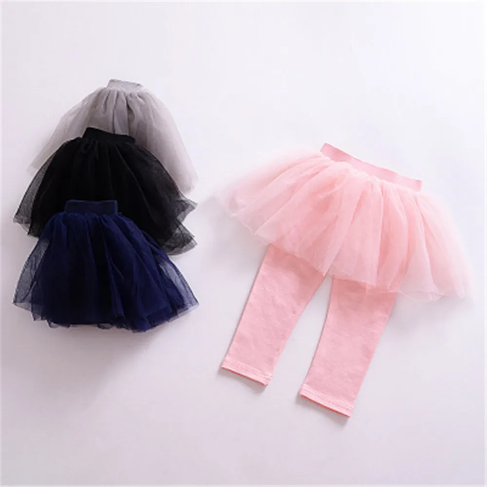 Юбка брюки для маленьких девочек новинка 2020 весенне осенние детские сетчатые