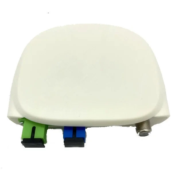 Оптоволоконный приемник FTTH SC APC/UPC с WDM и AGC Внутренний оптический белым