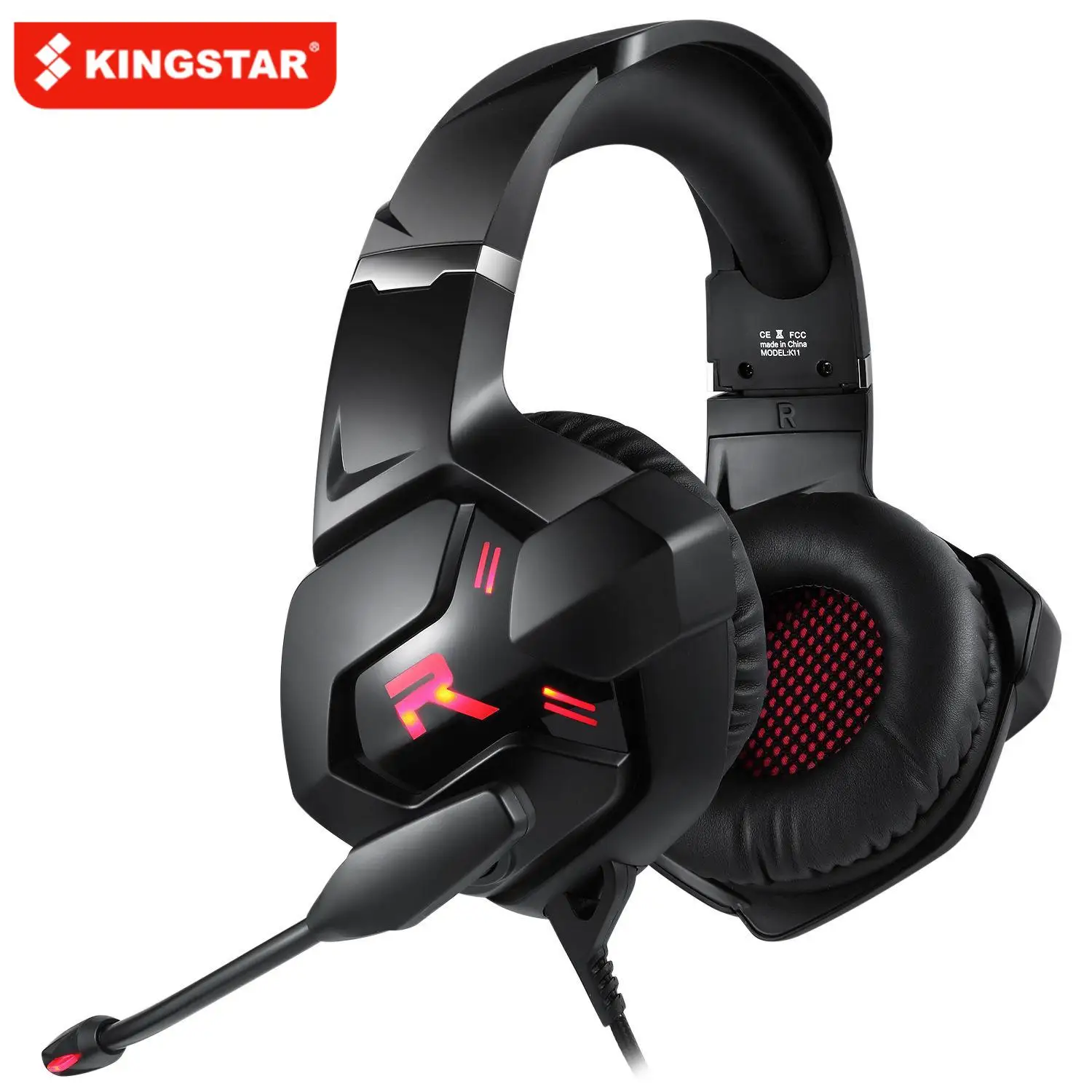 Профессиональные игровые гарнитуры компьютерные наушники с тяжелыми басами и