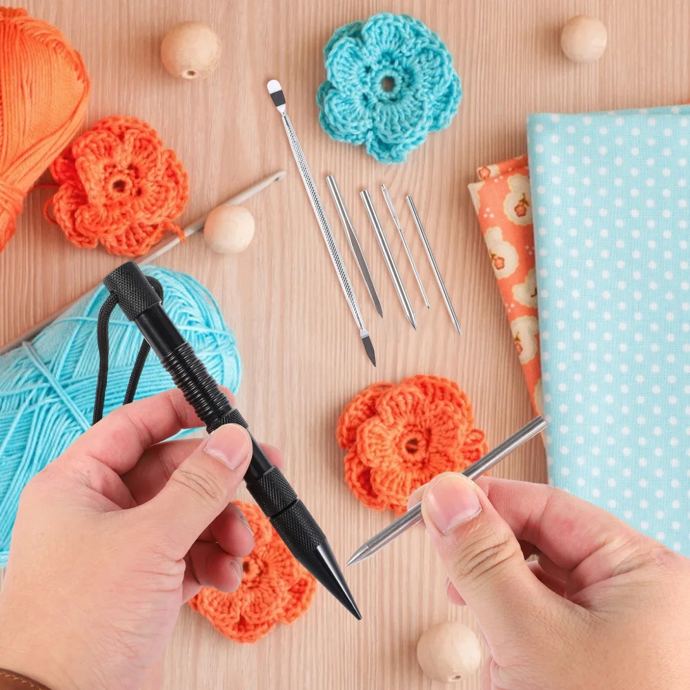 

Marlin Nail with Lacing Needles Lacing Stitching Needles and Smoothing Tool