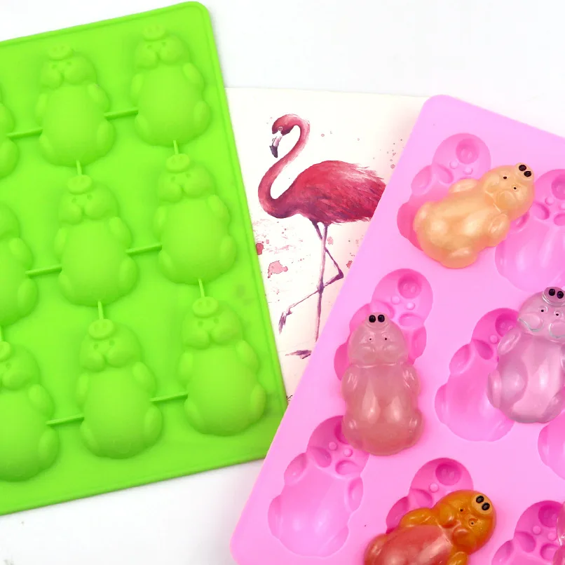 

12 Holes Littles Pig Shape Cake Mould Pink Silicone Lovely Chocolate Jelly Ice Candy Mold DIY Baking Tools Bakeware