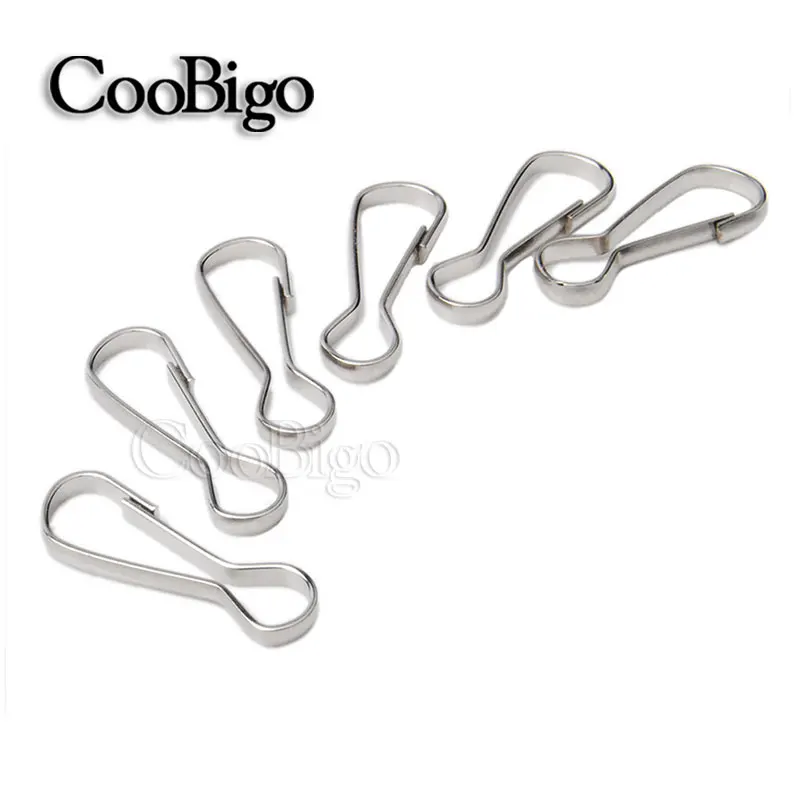 25pcs Snaps Hook Clips Keychain Fastener Clasp Buckle Wallet Purse Keyring Hardware Bag Chain DIY Accessories Silver Metal | Дом и сад