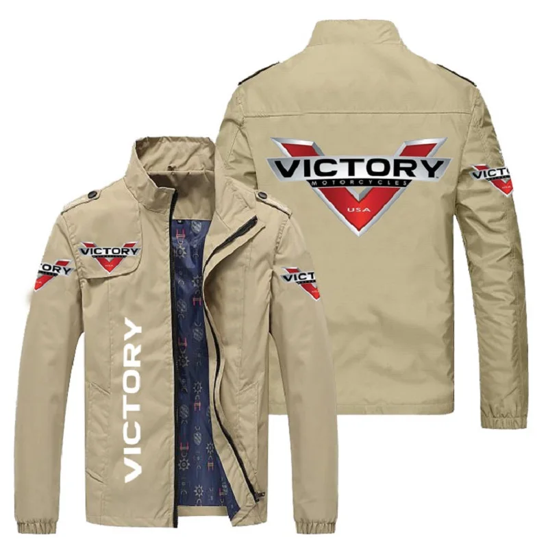 

Boutique racing men's jacket 2021 men's zipper jacket spring and autumn fashion slim jacket sports casual VICYORY logo jacket