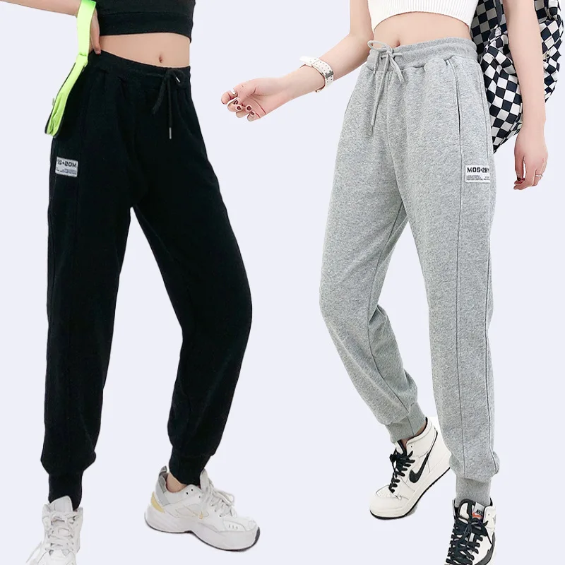 

Летние свободные леггинсы, повседневные штаны женские длинные штаны свободного кроя Спортивные штаны брюки средней посадки удобные женски...