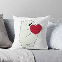 bear print throw pillow case cushion cover home decoration pillowcase for sofa car pillowcase 4040 4545 5050 5555 pillow ca