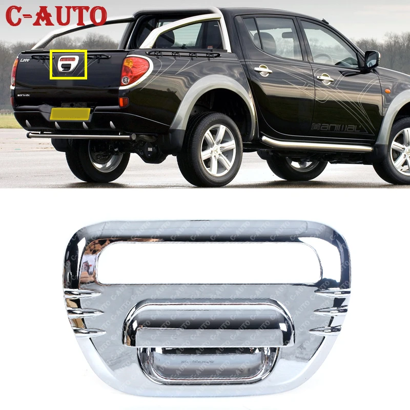 Car Tail Gate Cover Plate Rear Gate cover For Mitsubishi L200 Triton 2006 2007 2008 2009 2010 2011 2012 2013 2014 Accessories 1