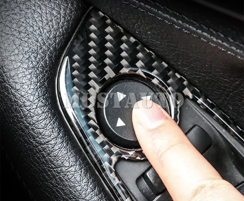 Для BMW 5 серий F10 F11 подлокотник из углеродного волокна крышка окна переключателя