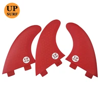 double tabs sml size fins red color fiberglass surfboard fins surfboard accessories upsurf quilhas fins double tabs fins