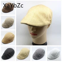 new cotton mens beret autumn hat mens ivy hat golf driving summer flat hat ridiculous cap