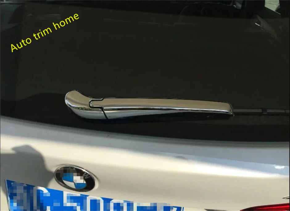 

For BMW X1 F48 2016 2017 2018 2019 2020 2021 Rear Tail Window Wiper Windshield Rain Cover Trim ABS Chrome Exterior Accessories