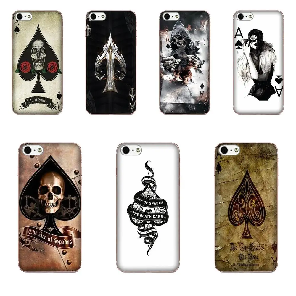 Ace Of Spades из пачки игральных покерных карт для Apple iPhone 4 4S 5 5C 5S SE SE2 6 6S 7 8 11 Plus Pro X XS Max