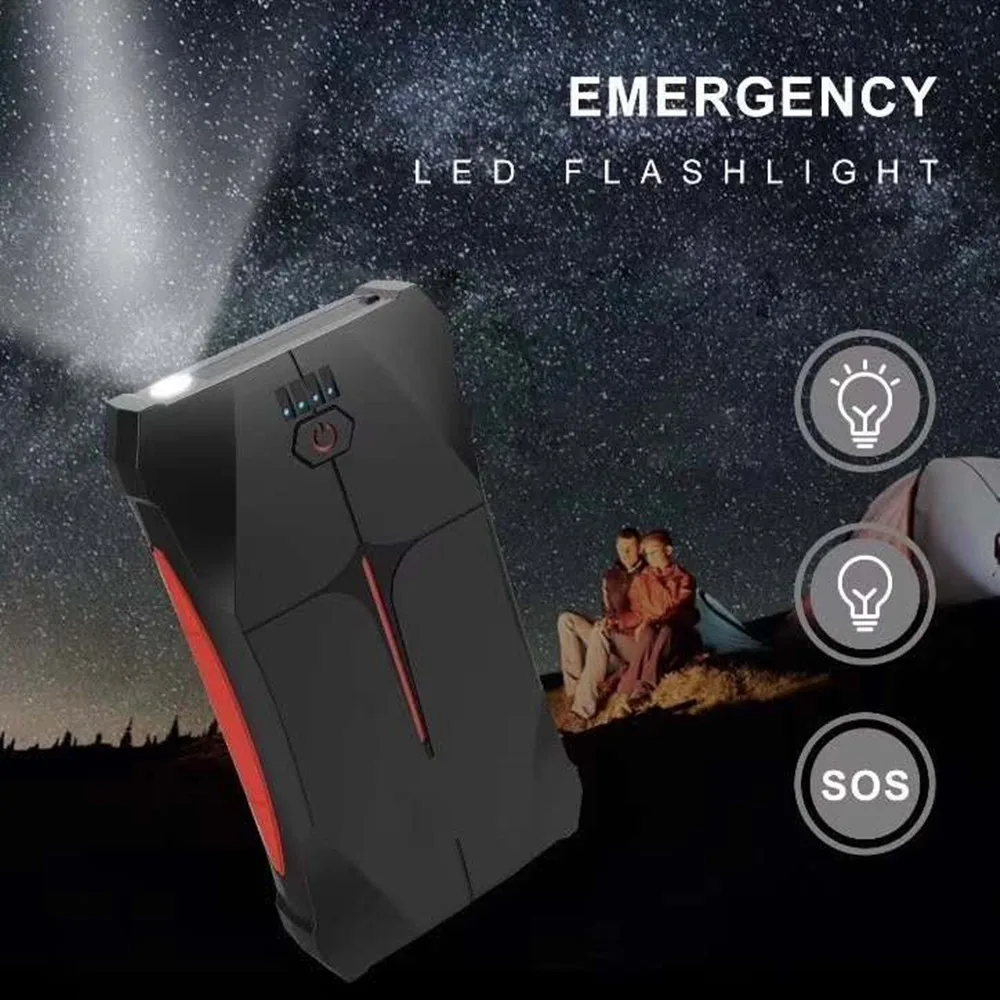 

GKFLY Car Jump Starter 12V 800A 9200mAh Emergency Power Bank Portable Booster Starting Cables Suitable For Petorl Diesel Auto