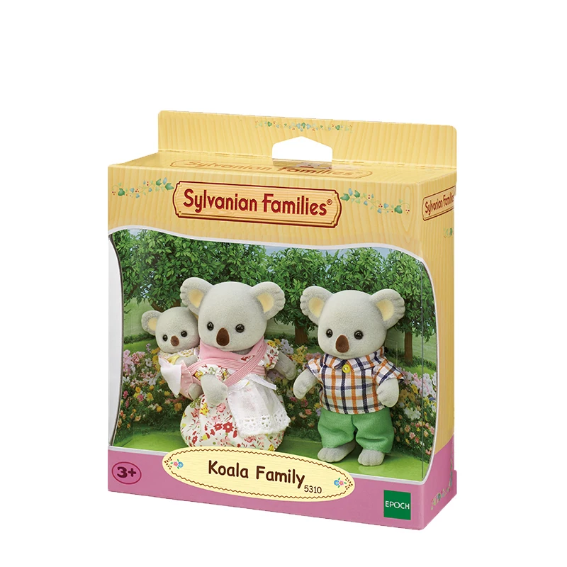 S01 Sylvanian Families кукольный домик пушистые фигурки Koala family 3 шт. игрушки для животных