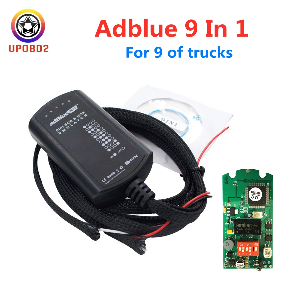 Эмулятор Adblue 9 в 1 для тяжелых грузовиков без программного обеспечения |