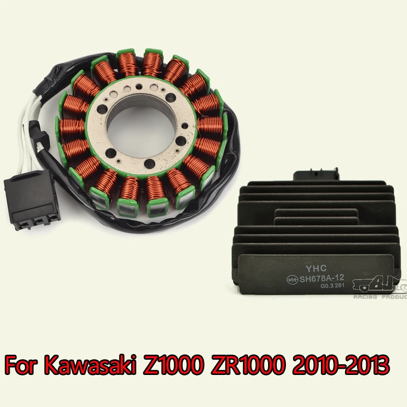 

Мотоцикл Регулятор выпрямителя части двигателя генератор МАГНЕТО СТАТОР Coi для Kawasaki Z1000 ZR1000 ZR 1000 2010 2011 2012 2013