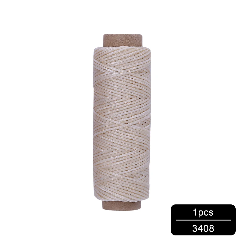 NO.3408 MIUSIE 1 шт. 50 м 150D 1 мм кожаный вощеный шнур для DIY инструмент для рукоделия ручная строчка плоская Вощеная швейная линия - Цвет: NO.3408