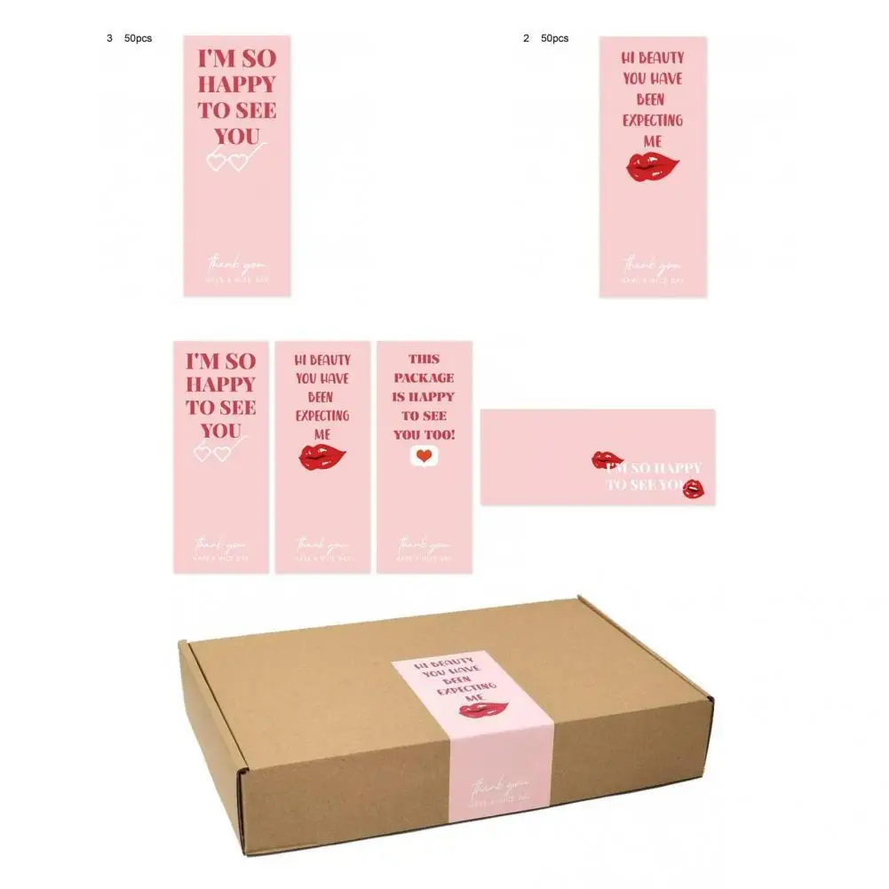 

Durable 50Pcs/Bag Reliable Delicate Portable Seal Decal Convenient Seal Decal Nice-looking for Gifts